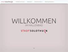 Tablet Screenshot of hallenbad-solothurn.ch
